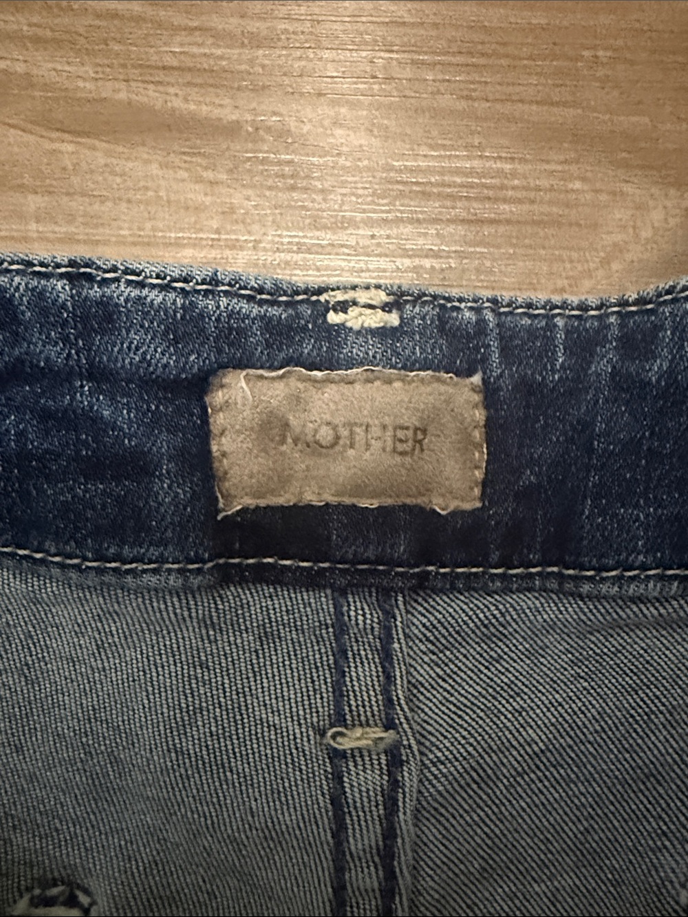MOTHER The Major Zip Flood Wide Leg Jeans 24 Electric Souvenir $238 - Picture 7 of 12